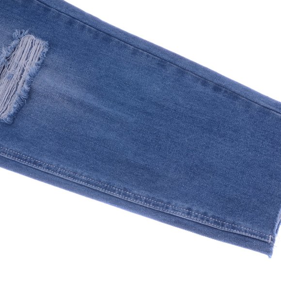 High Waist Ripped Boyfriend Jeans - Picture 9 of 11